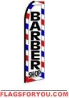 Barber Shop (V2) Feather Flag 2.5' x 11.5'