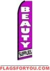 Beauty Supplies Feather Flag 2.5' x 11.5'