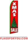 Xmas Tree Sale Feather Flag 2.5' x 11.5'