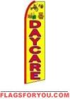 Daycare (Red Sleeve) Feather Flag 2.5' x 11.5'