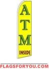 ATM Inside Feather Flag 2.5' x 11.5'