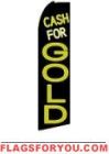 Cash For Gold Feather Flag 2.5' x 11.5'