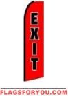 Exit Feather Flag 2.5' x 11.5'