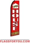 Open House Saturday Feather Flag 2.5' x 11.5'