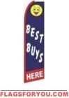Best Buys Here Wind Feather Flag 2.5' x 11.5'