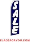 Sale (Blue) Wind Feather Flag 2.5' x 11.5'