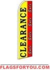 Clearance Sale (Sideways) Feather Flag 2.5' x 11.5'