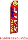 Blow Out Sale (Sideways) Feather Flag 2.5' x 11.5'