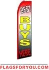 Best Buys Here (V2) Feather Flag 2.5' x 11.5'