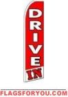 Drive In Wind Feather Flag 2.5' x 11.5'