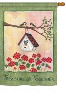 Treasure Life Together House Flag