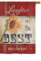 Laughter is the Best Medicine House Flag