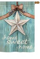 White Barn Star Garden Flag