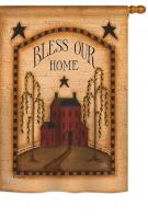 Bless Our Home House Flag