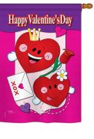 Happy Valentine's Day House Flag