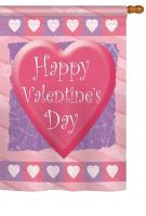 Valentine Heart House Flag