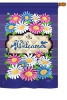 Daisies Welcome House Flag