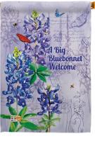 Bluebonnet Welcome House Flag