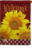 Golden Sunflowers Decorative House Flag