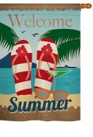 Welcome Summer House Flag