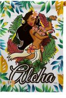 Hula Girl Decorative House Flag