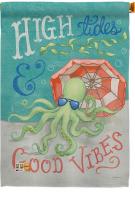 Octopus Good Vibes House Flag