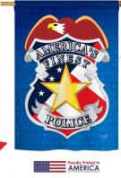 Police Applique House Flag