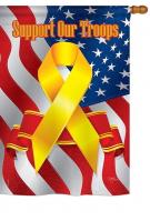 Support Our Troops House Flag