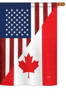 US Canada Friendship House Flag