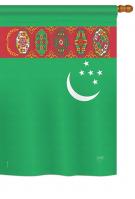 Turkmenistan House Flag