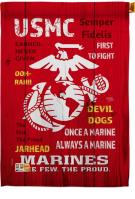 USMC Decorative House Flag