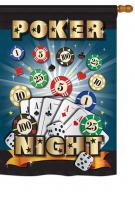 Poker Night House Flag