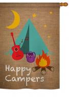 Happy Campers House Flag