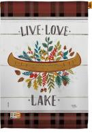 Live Love Lake House Flag