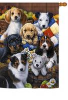 Country Bumpkin Puppies House Flag