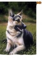 German Sheperd House Flag