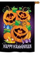 Happy Pumpkins House Flag