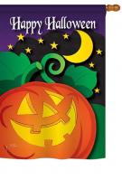Halloween Night House Flag