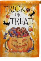 Trick Or Treat Candys House Flag