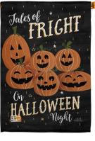 Fright On Halloween Night House Flag