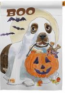 Halloween Boo Doggie House Flag