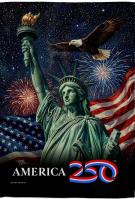 Statue of Liberty USA 250 House Flag