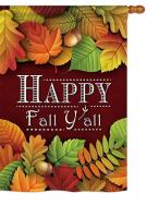 Happy Fall Y All House Flag