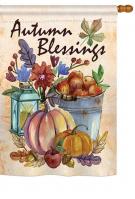 Autumn Blessings House Flag