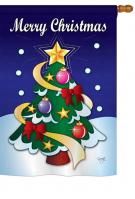 Merry Christmas House Flag