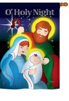 O\' Holy Night Decorative House Flag