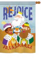 Fa La La Rejoice Garden Flag