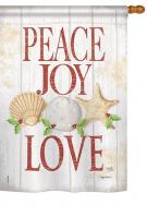 Peace Joy Love Garden Flag