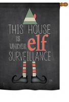 Elf Surveillance House Flag