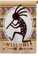 Welcome Kokopelli Dance House Flag